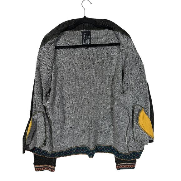 Kite Club Women's Cardigan Sweater Pockets Linen Blend Sz XL Old Money Academia - Picture 11 of 14